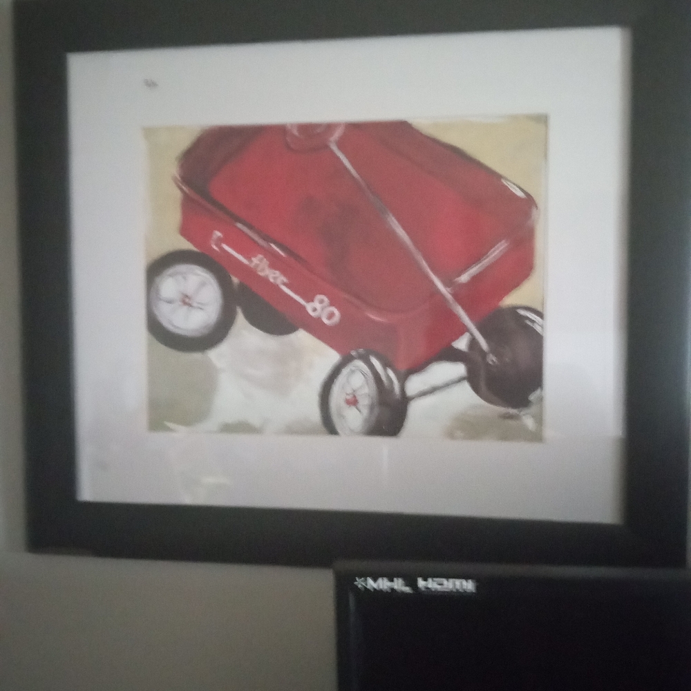 Vintage radio flyer print does not include frame just the